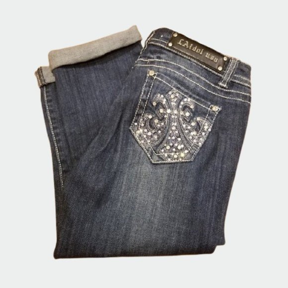 NWOT La Idol USA Capris - Picture 1 of 8